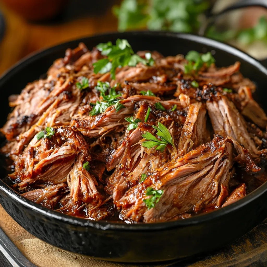 Effiloché de porc à la belge